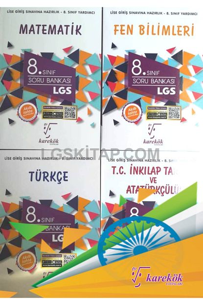Karekok Yayinlari Karekok 8 Sinif Lgs 4 Lu Soru Bankasi Seti 2021 Lgs Kitaplari Trendyol