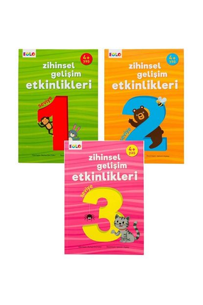 4 yas zihinsel gelisim etkinlikleri 3 kitap set