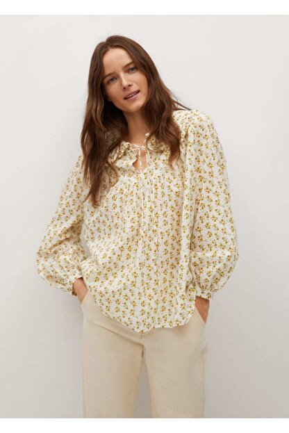 Mango Woman Bebe Yaka Bluz Fiyati Yorumlari Trendyol