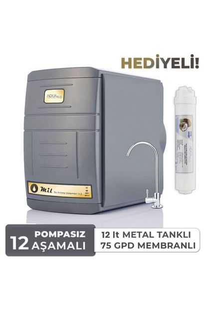 aquaflo elite 12 asamali 12 litre metal tankli multimineralli kapali kasa su aritma cihazi gknp12 m s fiyati yorumlari trendyol