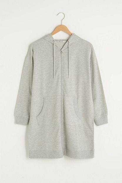 lc waikiki kadin gri melanj lcw modest spor hirka fiyati yorumlari trendyol