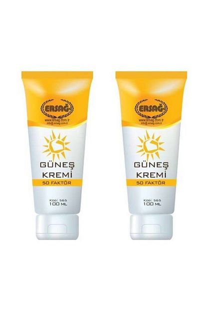 ersag 50 faktor gunes kremi 100 ml 2 adet fiyati yorumlari trendyol