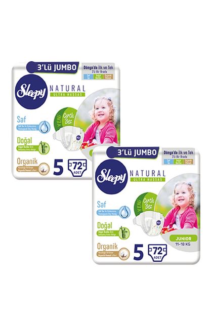 sleepy bebek bezi 2 li paket 5 beden 144 adet fiyati yorumlari trendyol