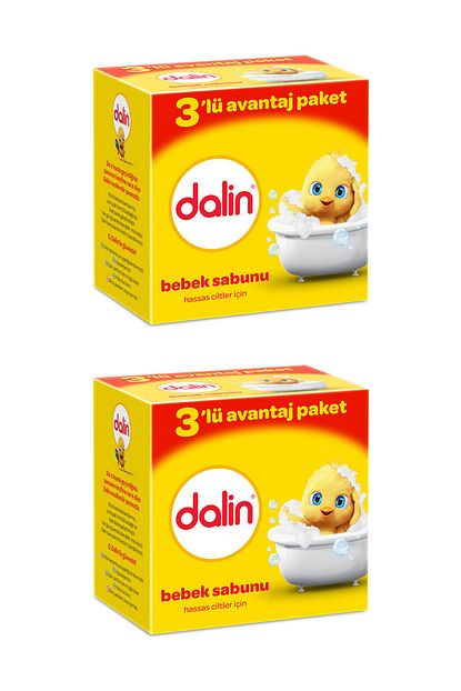 dalin bebe sabun 100 gr 3 lu avantaj paketi x 2 adet fiyati yorumlari trendyol