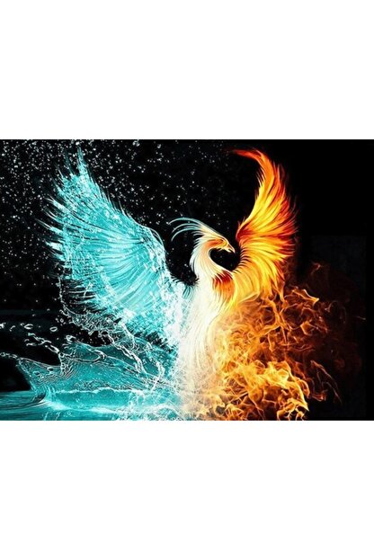 movas sanat su ve ates anka kusu elmas mozaik tablo mozaik puzzle 50x35cm e20202941m fiyati yorumlari trendyol