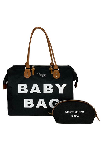 stylo siyah large boy baby bag kadin ve bebek bakim cantasi fiyati yorumlari trendyol