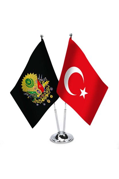 dunya magnet masa ustu ikili bayrak osmanli ve turk masa bayragi fiyati yorumlari trendyol