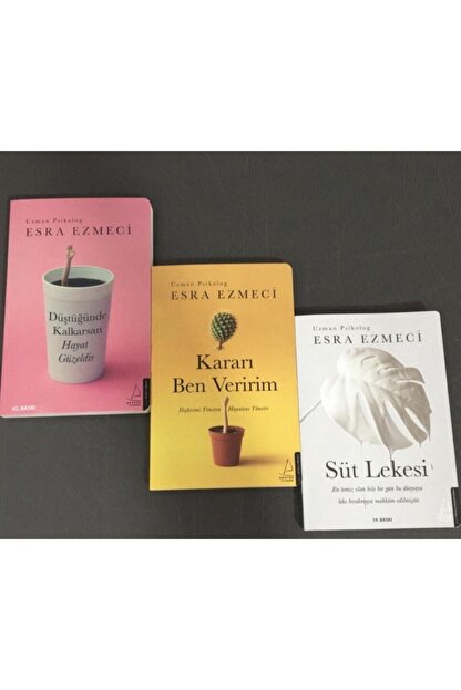 Destek Yayinlari Karari Ben Veririm Dustugunde Kalkarsan Hayat Guzeldir Sut Lekesi Esra Ezmeci 3 Kitap Set Fiyati Yorumlari Trendyol