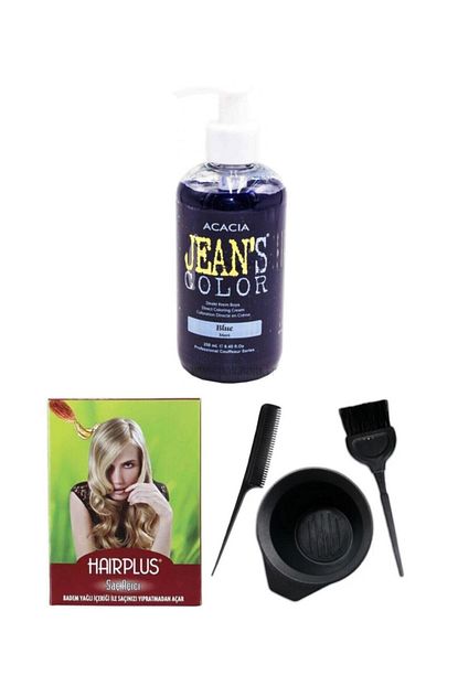 acacia mavi sac boyasi 250ml sac acici ve fluweel sac boya kabi seti fiyati yorumlari trendyol