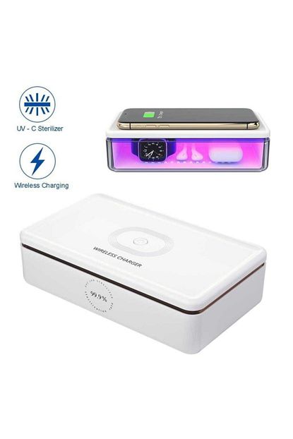 uvsterilizator uv sterilizator with wireless charger ultraviyole c led fiyati yorumlari trendyol
