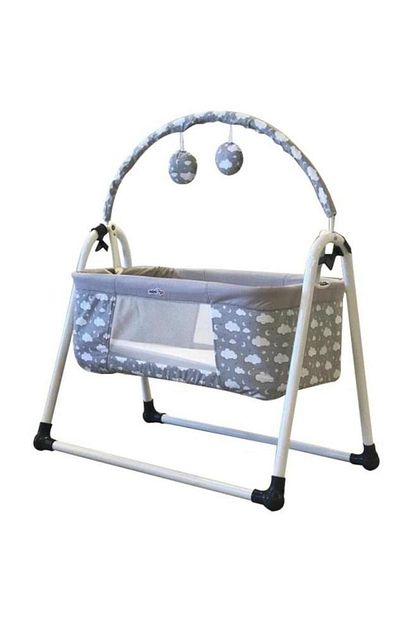 minigo minigo sleepy portatif sallanir bebek besigi cibinlik tul hediyeli gri bulut fiyati yorumlari trendyol