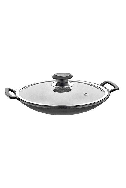 oms 3228 granit cam kapakli kavurma saci tava 34 cm gri fiyati yorumlari trendyol