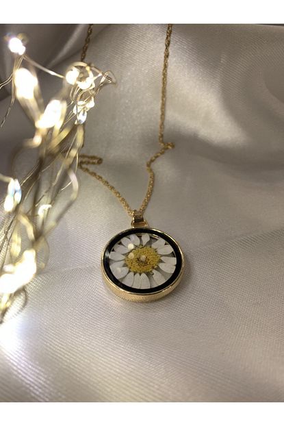 begonia design papatya kolye kadin