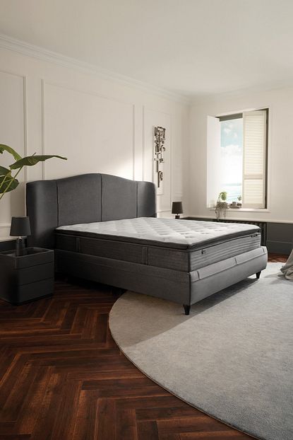 yatas camira set yatak baza baslikli set kumas antrasit fiyati yorumlari trendyol
