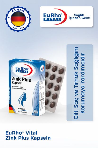 eurho vital eurho vital zink plus kapseln vitaminler ve cinko iceren takviye edici gida fiyati yorumlari trendyol