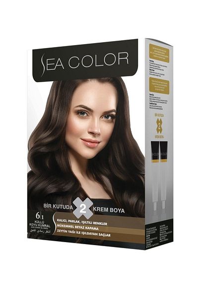 sea color 2 li krem sac boyasi 6 1 kullu koyu kumral fiyati yorumlari trendyol