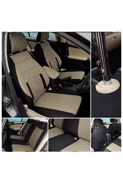 readycollectionsauto ford fusion uyumlu bej siyah oto koltuk kilif takimi fiyati yorumlari trendyol