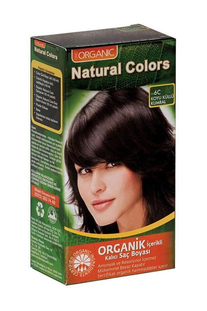organic natural colors koyu kullu kumral organik sac boyasi no 6c 8681085503130 fiyati yorumlari trendyol