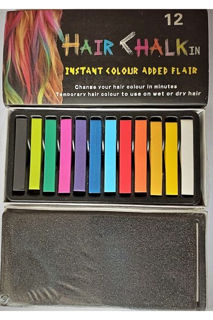 hair chalk sac tebesiri seti 12 renk fiyati yorumlari trendyol