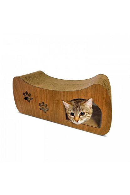 artikel ondule karton kedi tirmalama tahtasi mdf kaplamali 61x27x18cm kedi tirmalama rampasi fiyati yorumlari trendyol
