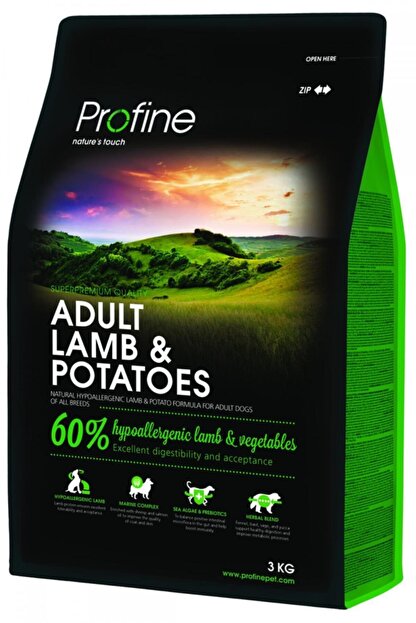 profine kuzulu patatesli yetiskin kopek mamasi 3 kg fiyati yorumlari trendyol