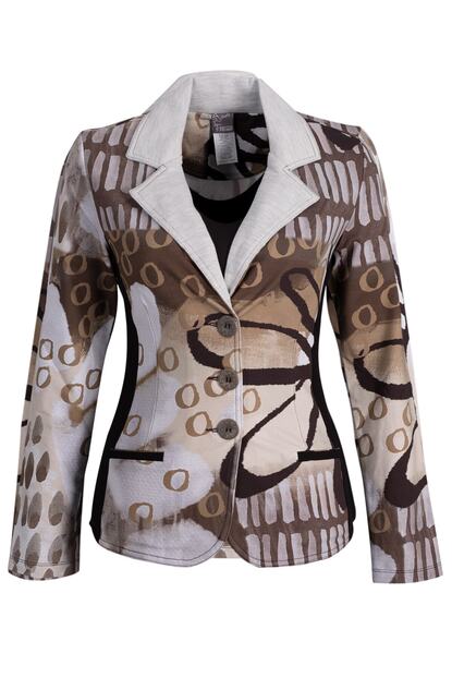 Dcz Fashion Kadin Kahverengi Desenli Dokuma Ceket Fiyati Yorumlari Trendyol