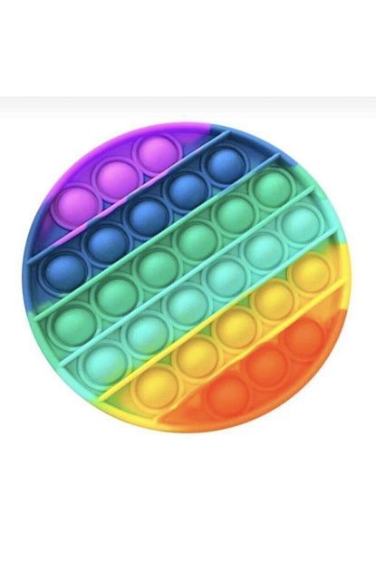 pop it push bubble fidget ozel pop duyusal oyuncak zihinsel stres gokkusagi rainbow