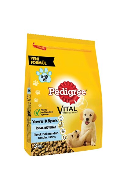 pedigree yavru kumes hayvanli ve pirincli kuru kopek mamasi 3 kg fiyati yorumlari trendyol