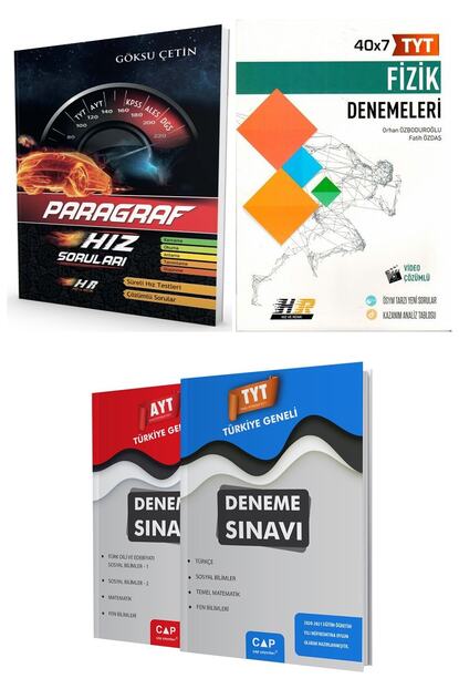 Hiz Ve Renk Yayinlari Paragraf Soru Bankasi Ve Tyt Fizik Deneme Trendyol