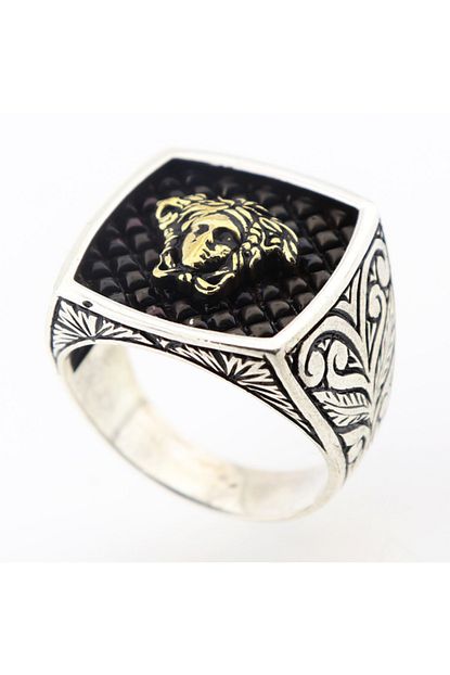 Silveranka Medusa Figurlu Erkek Yuzuk Trendyol