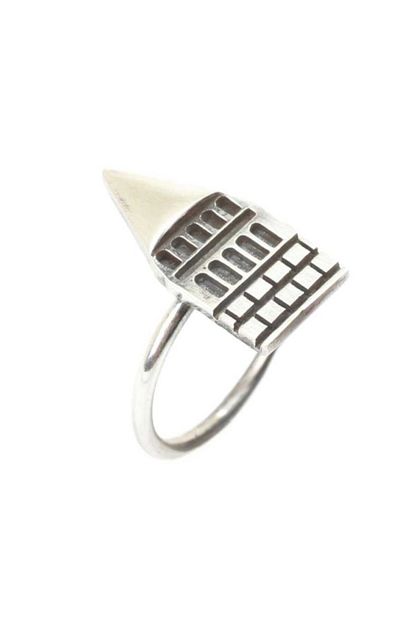 Nas Silver 925 Ayar Gumus Galata Kulesi Yuzuk Trendyol