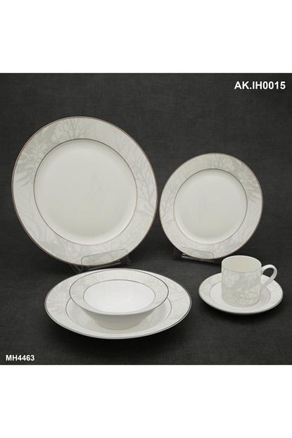 Vitale 36 Parca Yemek Takimi Agac Dalli Ak Ih0015 Trendyol