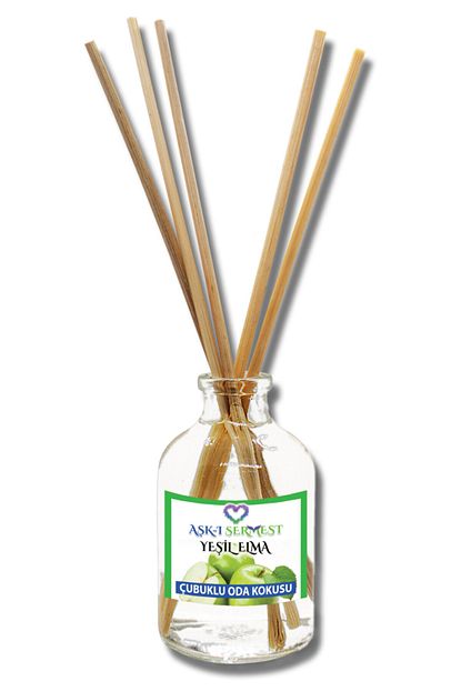 Ask I Sermest Yesil Elma Aromali Bambu Cubuklu Oda Kokusu Parfum Oval Sise 100 Ml 5 Li Paket Trendyol