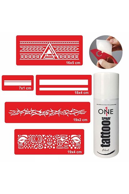 One Spray Tattoo Gecici Dovme Seti Serit Desenler Trendyol
