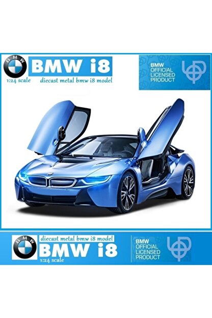 Diecast Models Bmw I8 Metal Araba Kapilar Kaput Ac Orjinal 1 24 Rastar Koleksiyon Trendyol