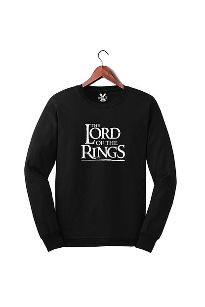 Darkia Unisex Yuzuklerin Efendisi Lord Of The Rings Baskili Sweat Trendyol