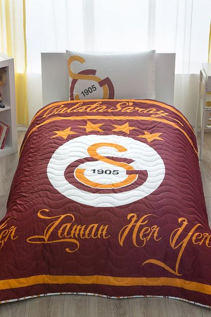 Tac Galatasaray Logo Tek Kisilik Lisansli Cpp Yatak Ortusu Seti Trendyol