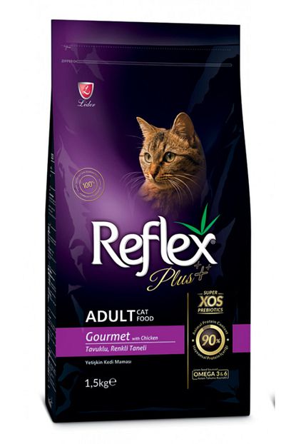 Reflex Plus Tavuklu Renkli Taneli Yetiskin Kedi Mamasi 1 5 Kg Trendyol