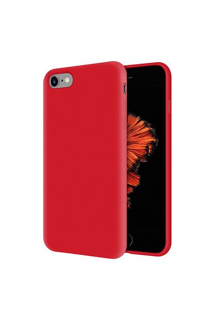 Kzy Apple Iphone 6s Ici Kadife Soft Logosuz Lansman Silikon Kilif Kirmizi Trendyol