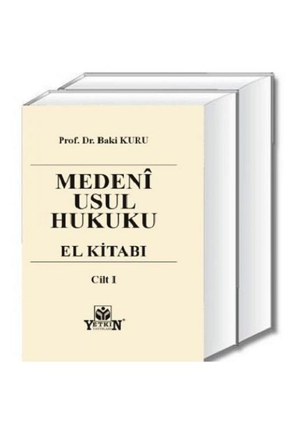 Yetkin Hukuk Yayinlari Medeni Usul Hukuku El Kitabi 2 Cilt Baki Kuru Trendyol