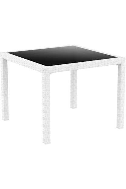 Siesta Rattan Bali Masa Temperli Cam Yuzeyli Bahce Masasi 94 Cm Trendyol