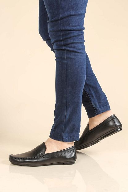 Fast Step Hakiki Deri Siyah Erkek Casual Ayakkabi Trendyol