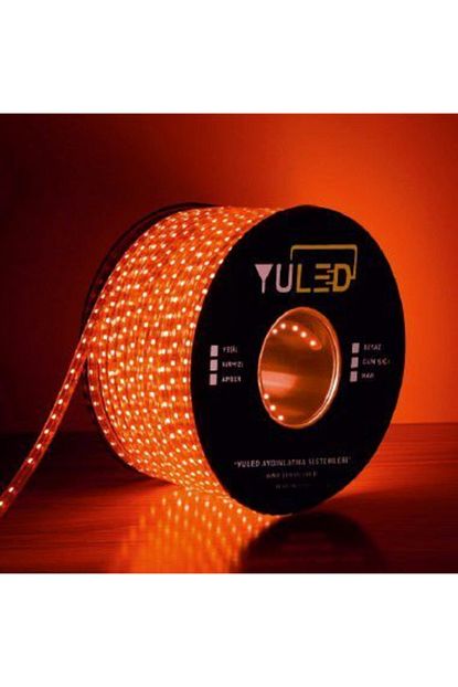 Yuled 3 Cipli Icdis Mekan Silikonlu Serit Led 220v Volt 1 Metre Double Pcb Kirmizi Guc Fisi Trendyol