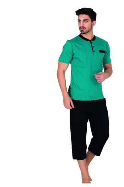 Gunes Erkek Kisa Kollu Kaprili Pijama Takimi Trendyol