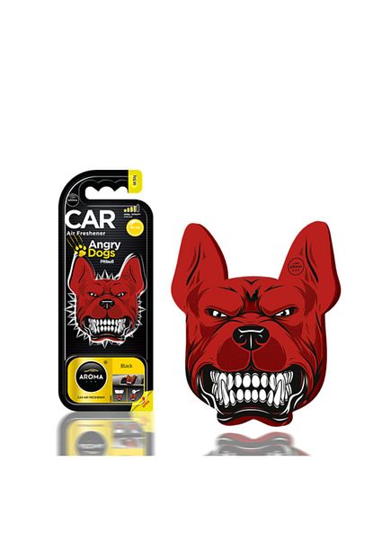 car air freshener angry dogs pitbull black