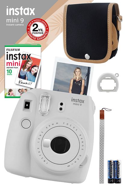 Fujifilm Instax Mini 9 Beyaz Fotograf Makinesi Ve Hediye Seti 7 Trendyol