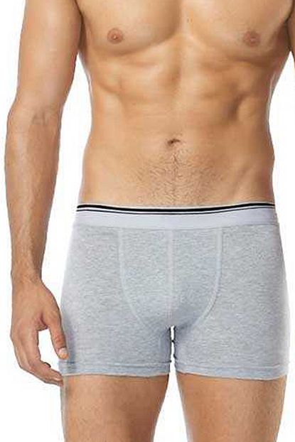 Doganyildiz Erkek Gri Likrali Boxer 3 Lu Paket Trendyol