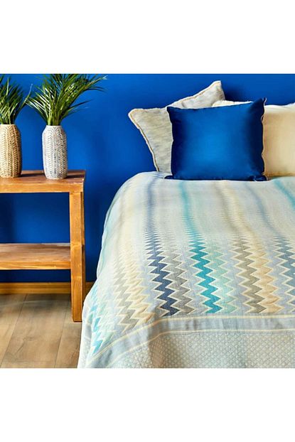Bella Maison Tek Kisilik Mavi Yatak Ortusu 180x235 Cm Trendyol
