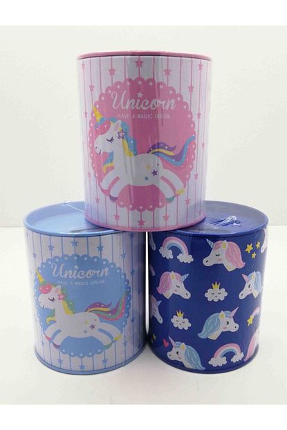 Munis Unicorn Desenli Metal Kumbara Trendyol