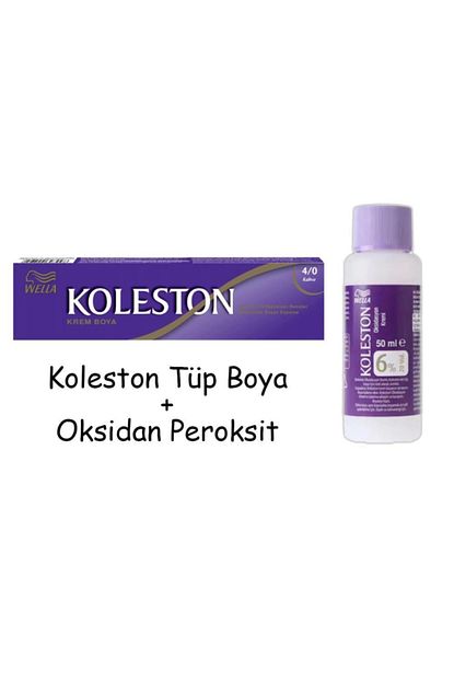 Koleston Tup Boya 60 Ml 4 0 Kahve 20 Vol Oksidan Peroksit Trendyol